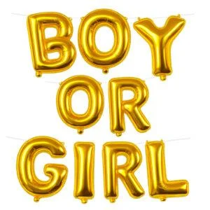 gender party decoratie voor babyshower