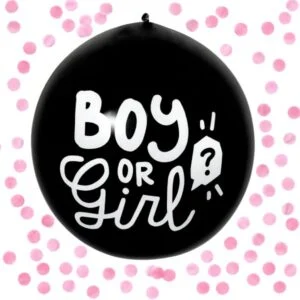 boy or girl ballon met vraagteken
