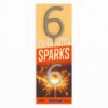 Sprankelende sterretjes cijfer "6" – fonkelende taartdecoratie